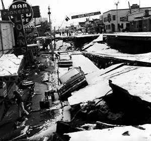 Images Dated 17th March 2007: Damage from an earthquake. Anchorage