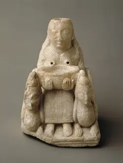 Offering Prints: Dame of Galera. 8th C. BC. Phoenician fertility goddess
