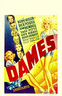 Hugh Prints: DAMES, center from top: Ruby Keeler