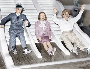 Gracie Prints: A DAMSEL IN DISTRESS, from left: Fred Astaire, Gracie Allen, George Burns, 1937