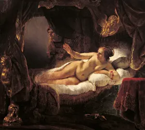 Curtain Prints: Danae, by Rembrandt Harmenszoon van Rijn