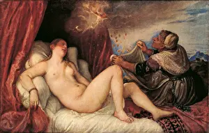 Coin Prints: Danae, by Tiziano Vecellio also known as Tiziano