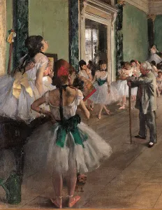 Arts Culture And Entertainment Prints: The Dance Class, by Edgar Degas