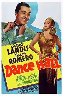 Romero Prints: DANCE HALL, US poster art, Cesar Romero