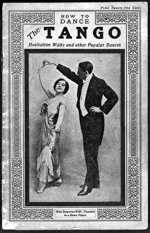Ballroom Dancing Prints: Dance manual for the Tango, Hesitation Waltz and Other Popular Dances, 1914