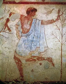 Latium Prints: Dancer. Detail of a banquet scene