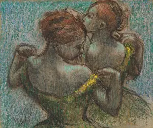 Pastel Prints: Two Dancers, by Edgar Degas, 1870-95