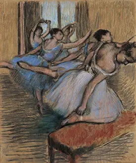 Pastel Prints: The Dancers, by Edgar Degas, 1900