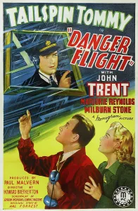 Headphones Prints: DANGER FLIGHT, US poster art, from left: John Trent (top)
