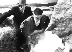 ON DANGEROUS GROUND, Robert Ryan, Ward Bond, 1952