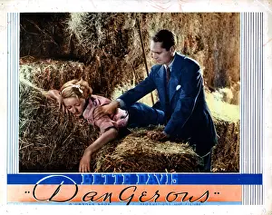 Sleeping Prints: DANGEROUS, from left, Bette Davis, Franchot Tone, 1935