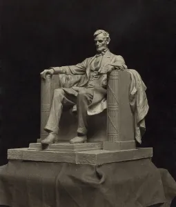 Monuments Prints: Daniel C. French's working model for the monumental statue for the Lincoln Memorial