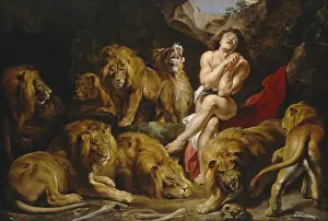 Lcgr1606 Prints: Daniel in the Lions Den, by Sir Peter Paul Rubens