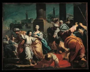 Motion Prints: Daniel vindicates Susanna, by Gionima Antonio