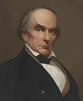 Coat Prints: Daniel Webster, circa 1865 chromolithograph based on an 1847 daguerreotype by John Whipple of Boston