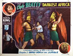 Clyde Prints: DARKEST AFRICA, lobbycard, Chapter 1: Baru - Son of the Jungle