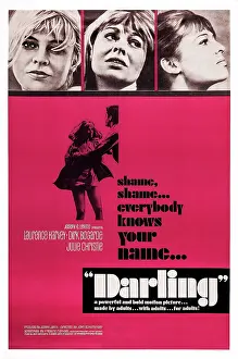 Christie Prints: DARLING, US poster art, Julie Christie, 1965
