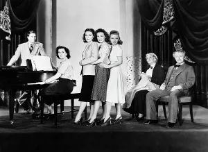 Gale Prints: FOUR DAUGHTERS, Jeffrey Lynn (standing left)