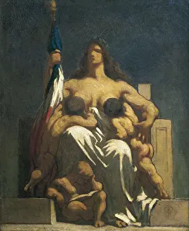 Realistic Prints: DAUMIER, Honor (1808-1879). The Republic (La Rpublique)