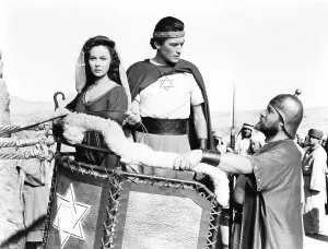 Star Of David Prints: DAVID AND BATHSHEBA, from left: Susan Hayward