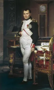 David, Jacques-Louis (1748-1825). The Emperor Napoleon in His Study at the Tuileries. 1812. Neoclassicism. Oil on wood. UNITED STATES OF AMERICA. Washington
