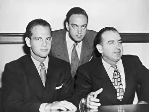 Friends Prints: David Schine (left), Roy Cohn, and Senator Joseph McCarthy (right) in 1953