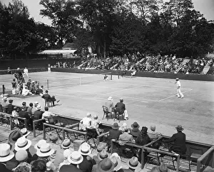 Tennis Prints: Davis Cup American Zone finals match at Chevy Chase Club, May 1929. (BSLOC_2015_17_87)