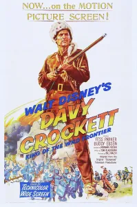 Fess Prints: DAVY CROCKETT, KING OF THE WILD FRONTIER, US poster art, Fess Parker, 1955