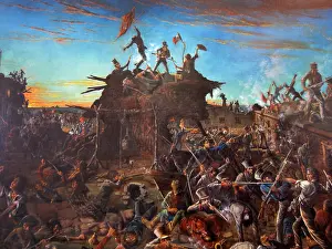 Commanders Prints: Dawn at the Alamo, by Henry Arthur McArdle
