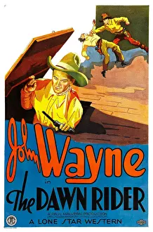 February Prints: THE DAWN RIDER, left: John Wayne, 1935