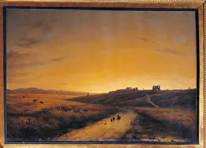 Idyllic Prints: The Dawn Seen from the Countryside outside Rome
