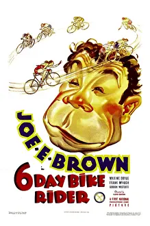 Bicycle Prints: SIX DAY BIKE RIDER, Joe E. Brown, 1934