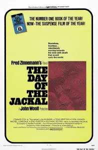 THE DAY OF THE JACKAL, US poster, Edward Fox, 1973
