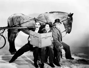 Book Prints: A DAY AT THE RACES, from left: Groucho Marx