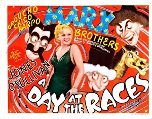 Chico Prints: A DAY AT THE RACES, Poster Art, The Marx Brothers, Esther Muir, 1937