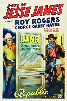 Holster Prints: DAYS OF JESSE JAMES, left: Roy Rogers, 1939