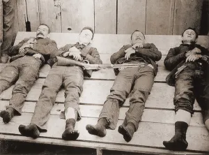 Outlaws Prints: Dead bodies of four members of the Dalton Gang: Bill Powers