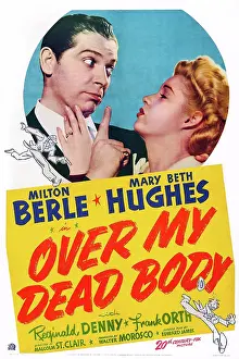 Milton Prints: OVER MY DEAD BODY, US poster art