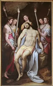 Dusk Prints: Dead Christ and Angels, by Federico Zuccari