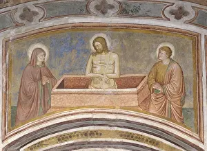 Hands Clasped Prints: Dead Christ between the Virgin and St
