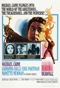 Eric Prints: DEADFALL, US poster, Michael Caine (top)