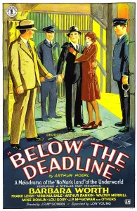 Images Dated 16th November 2009: BELOW THE DEADLINE, US poster art, 1929