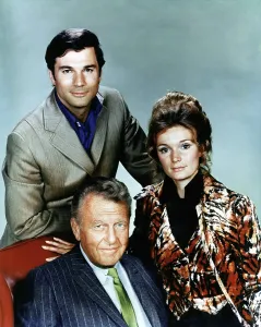 Bellamy Prints: THE MOST DEADLY GAME, (from left): George Maharis, Ralph Bellamy, Yvette Mimieux, 1970-71
