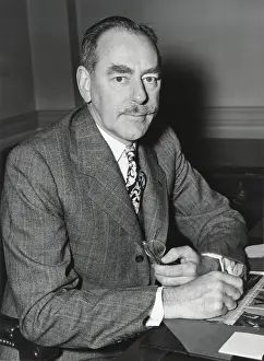 Lcgr1411 Prints: Dean Acheson, Sec. of State, at the American Embassy in London