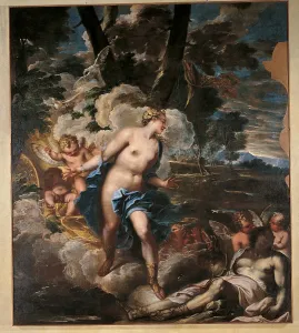 Cherub Prints: Death of Adonis, by Federico Cervelli