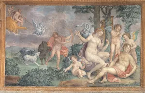 Swan Prints: Death of Adonis, by Girolamo Siciolante known as Sermoneta