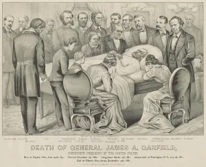Assassination Prints: DEATH OF GENERAL JAMES A. GARFIELD; TWENTIETH PRESIDENT OF THE UNITED STATES