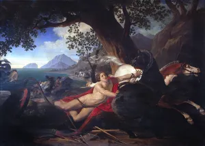 Wheel Prints: Death of Hippolytus, by Giovan Battista Airaghi