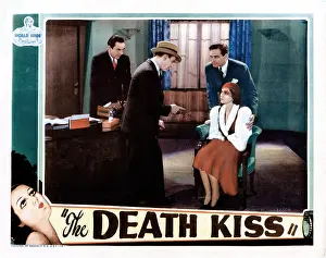 Finger Pointing Prints: THE DEATH KISS, lobbycard, from left: Bela Lugosi
