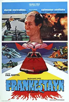 Carradine Prints: DEATH RACE 2000, (aka OLUM YARISI 2000), Turkish poster art, David Carradine, 1975